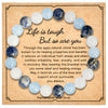 Simple Style Solid Color Artificial Gemstones Natural Stone Beaded Handmade Unisex Bracelets