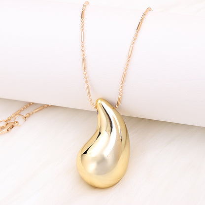 Casual Water Droplets Arylic Copper Plating Women's Pendant Necklace