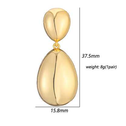 1 Pair Casual Retro Simple Style C Shape Irregular Irregular Plating Inlay Copper Zircon 18k Gold Plated Ear Studs