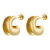 1 Pair Casual Vintage Style Vacation Irregular Plating Inlay Copper Artificial Pearls Zircon 18k Gold Plated Ear Studs