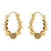 1 Pair Casual Vintage Style Vacation Irregular Plating Inlay Copper Artificial Pearls Zircon 18k Gold Plated Ear Studs