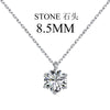 Elegant Solid Color Sterling Silver Plating Inlay Zircon Pendant Necklace