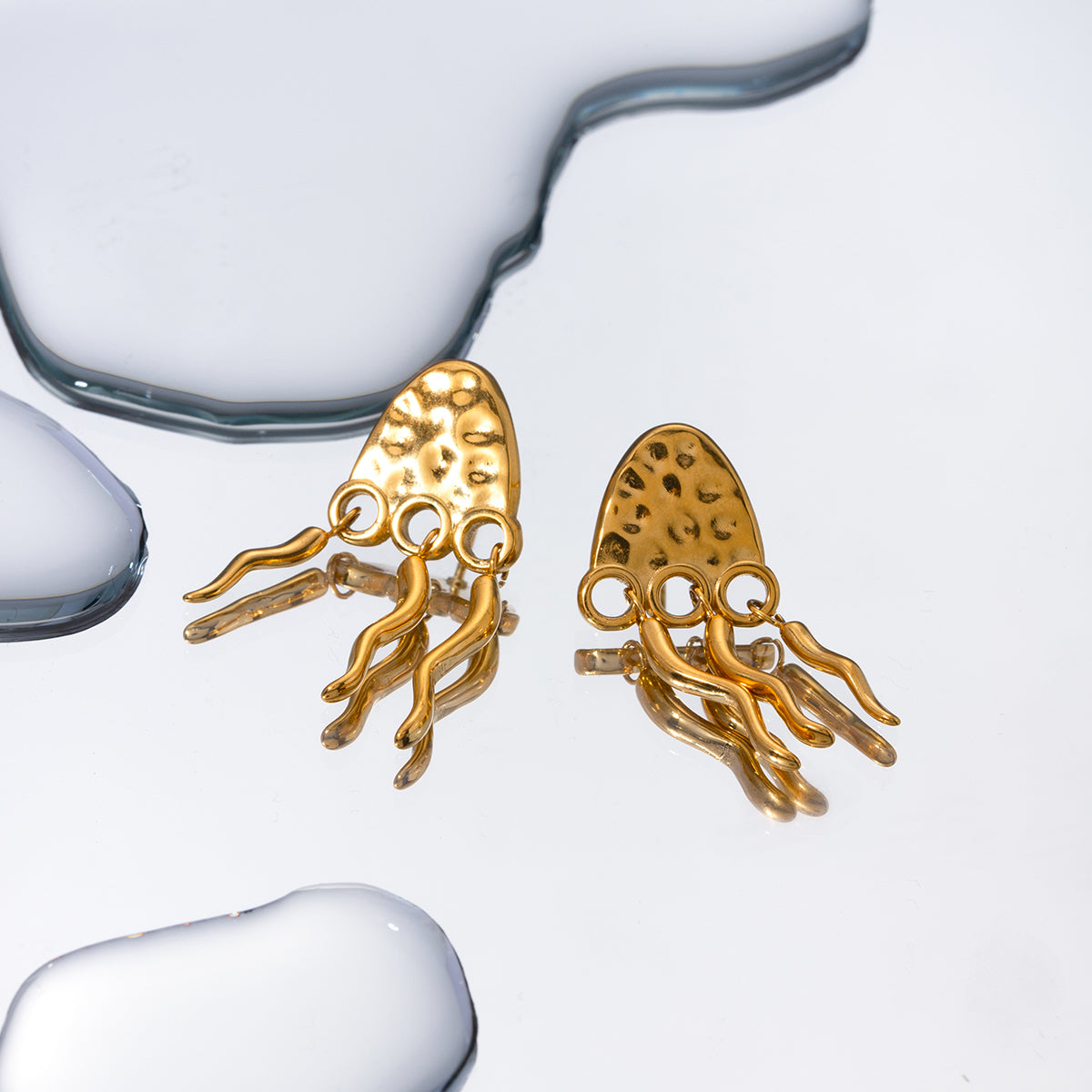 1 Pair Ig Style Animal Plating Stainless Steel 18k Gold Plated Drop Earrings