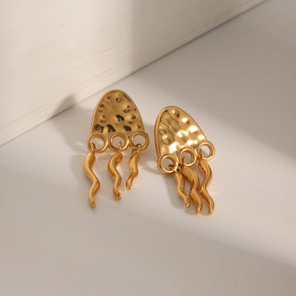 1 Pair Ig Style Animal Plating Stainless Steel 18k Gold Plated Drop Earrings