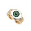 Gooddiy Fashion Eye Micro-inlaid Zircon Copper Open Ring Wholesale Jewelry