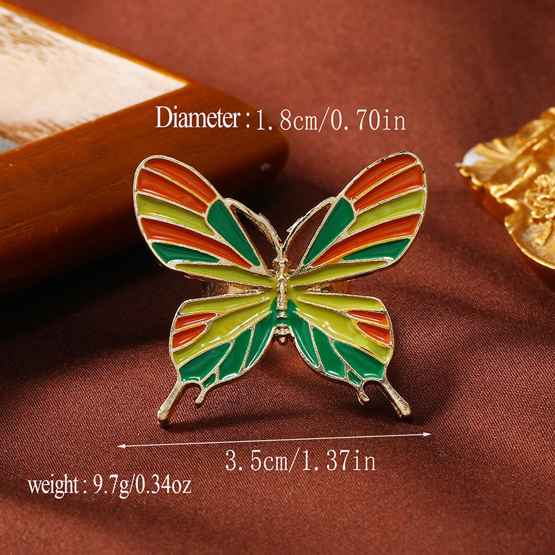 Sweet Flower Butterfly Alloy Unisex Open Rings