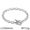 Fashion Solid Color Titanium Steel Plating Bracelets 1 Piece