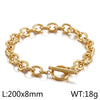 Fashion Solid Color Titanium Steel Plating Bracelets 1 Piece