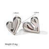 1 Pair Ig Style Casual Heart Shape Plating Stainless Steel 14k Gold Plated Ear Studs