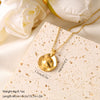 Vintage Style Simple Style Geometric Dragonfly Bow Knot Stainless Steel Plating 18k Gold Plated Pendant Necklace