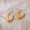 1 Pair Simple Style Geometric Plating Copper 18k Gold Plated Ear Studs