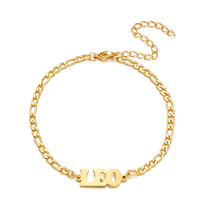 Simple Style Letter Stainless Steel Plating Bracelets