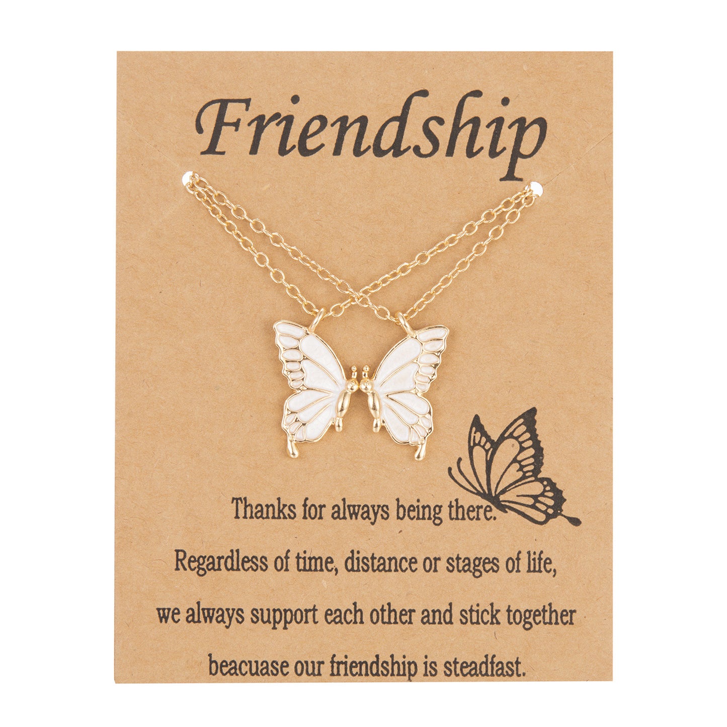 Sweet Simple Style Butterfly Alloy Plating Women's Pendant Necklace