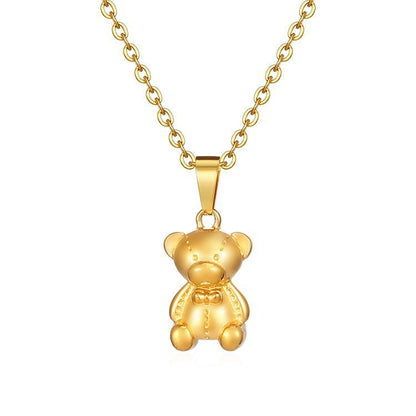 Cute Animal Stainless Steel Plating Pendant Necklace