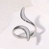 Simple Style Geometric Stainless Steel Plating 18k Gold Plated Open Rings