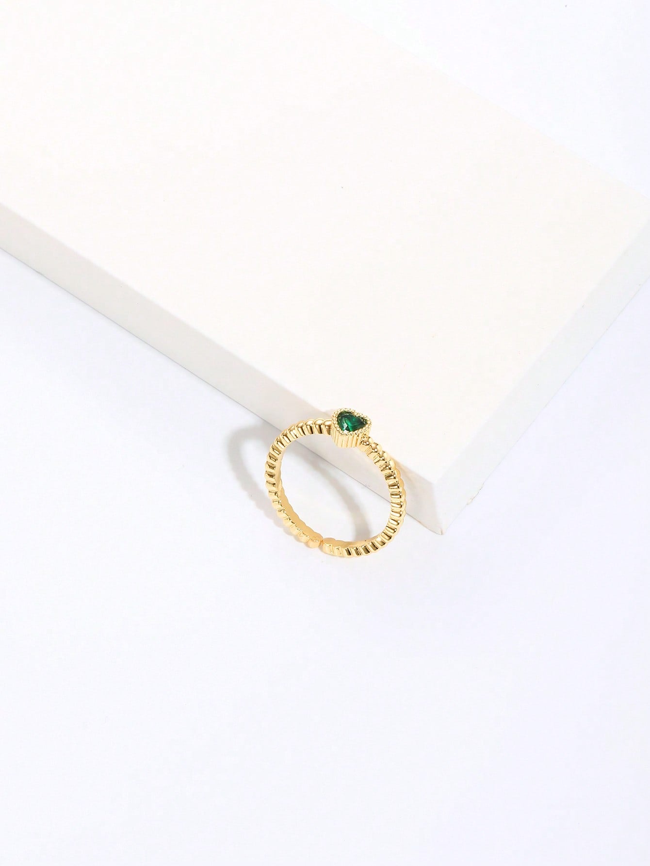 Ig Style Simple Style Round Heart Shape Flower Copper Enamel Plating Inlay Zircon 18k Gold Plated Open Rings