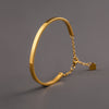 Elegant Simple Style Heart Shape Stainless Steel Plating 18k Gold Plated Bangle