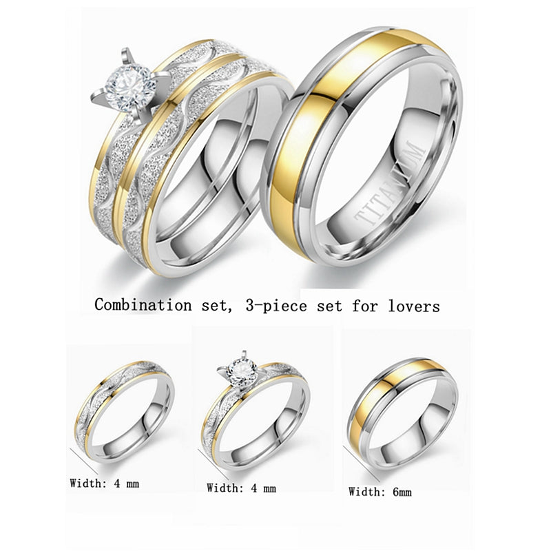 Casual Simple Style Classic Style Solid Color Titanium Steel Rings