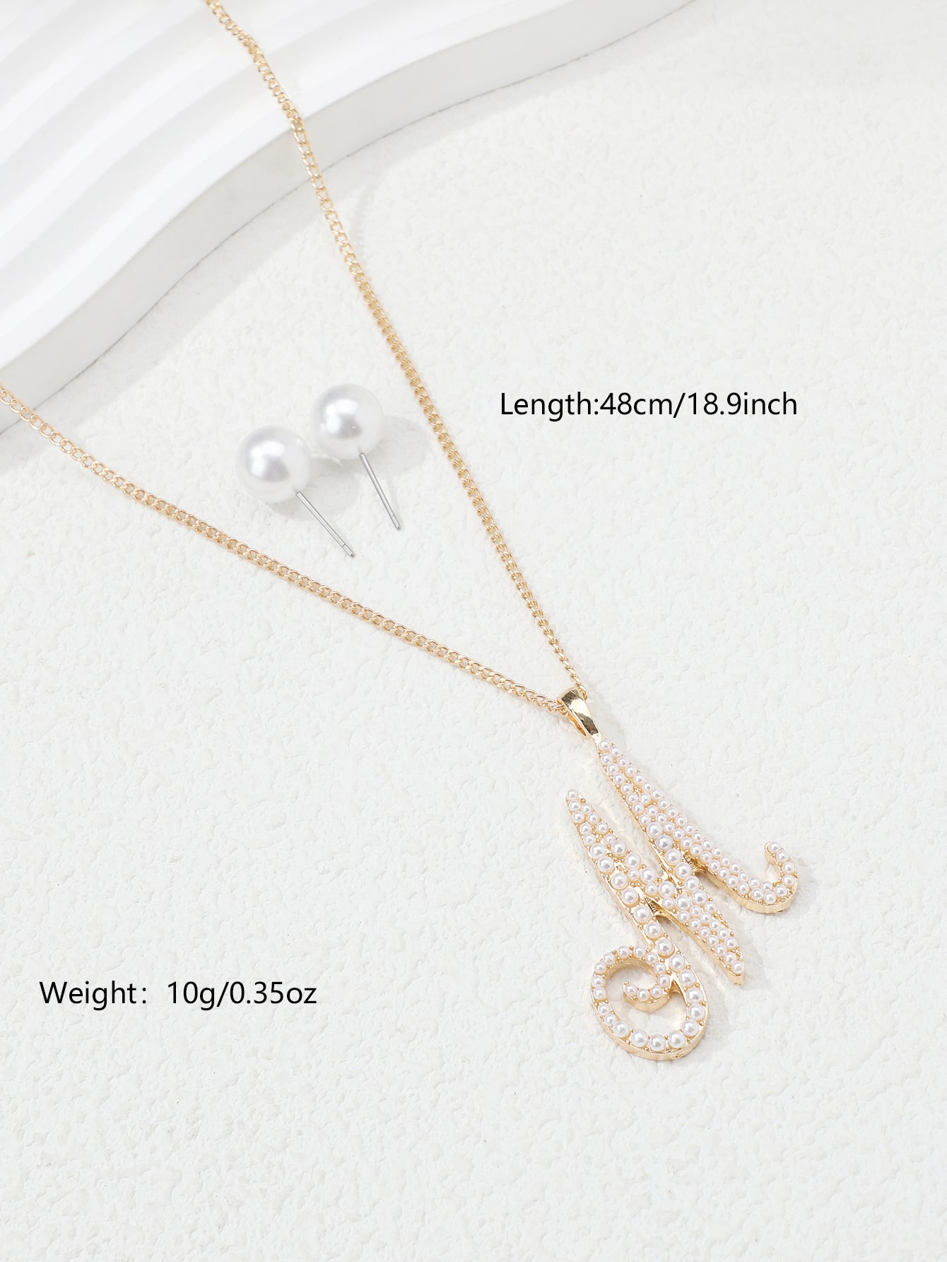 Simple Style Letter Heart Shape Snowflake Copper Plating Inlay Artificial Pearls Gold Plated Jewelry Set