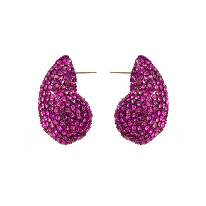 1 Pair Casual Geometric Alloy Rhinestones Ear Studs