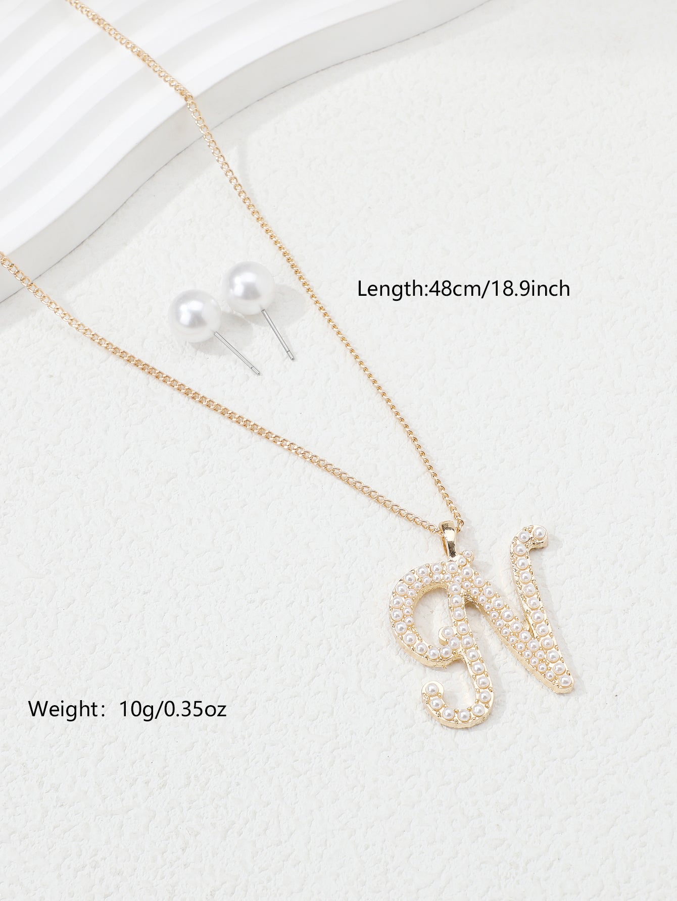 Simple Style Letter Heart Shape Snowflake Copper Plating Inlay Artificial Pearls Gold Plated Jewelry Set