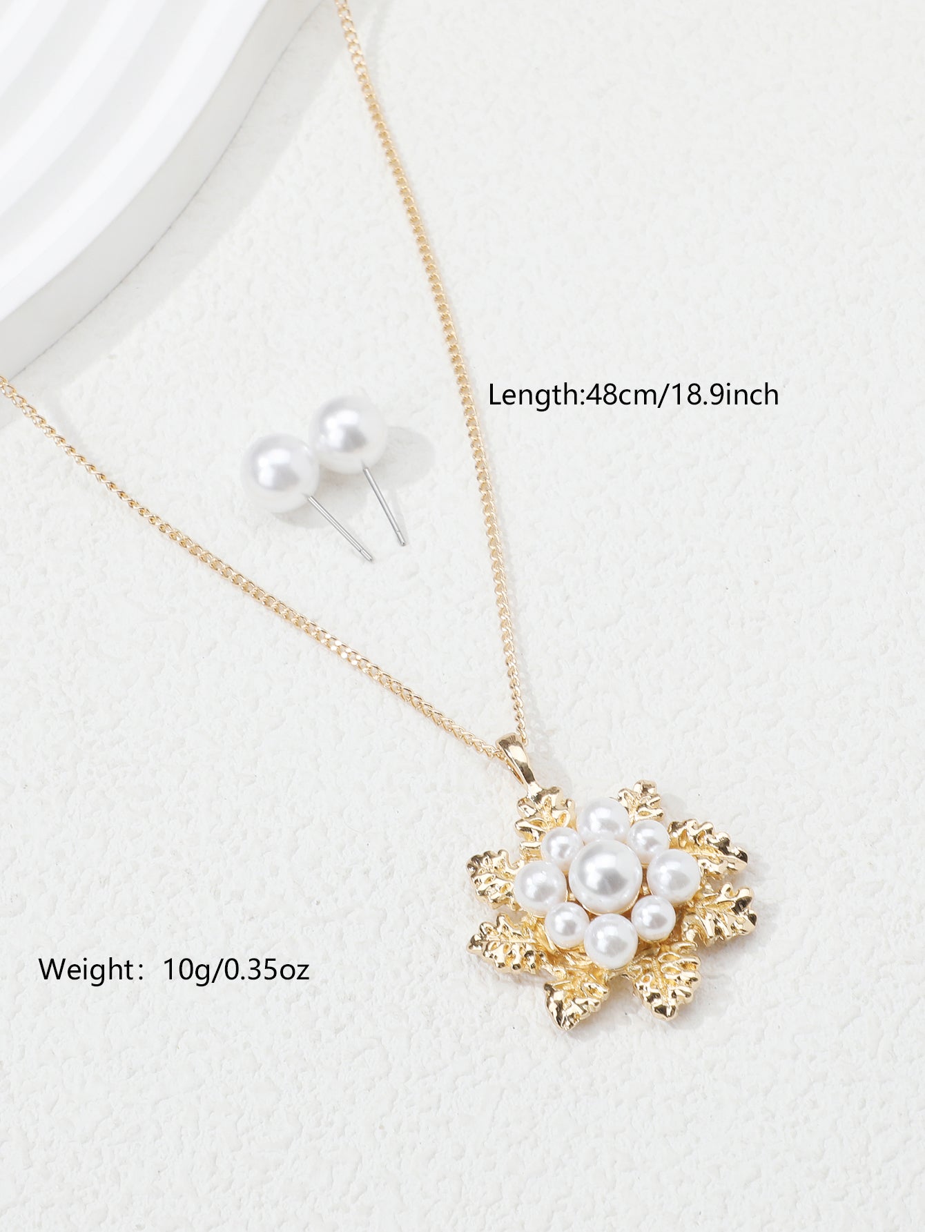 Simple Style Letter Heart Shape Snowflake Copper Plating Inlay Artificial Pearls Gold Plated Jewelry Set