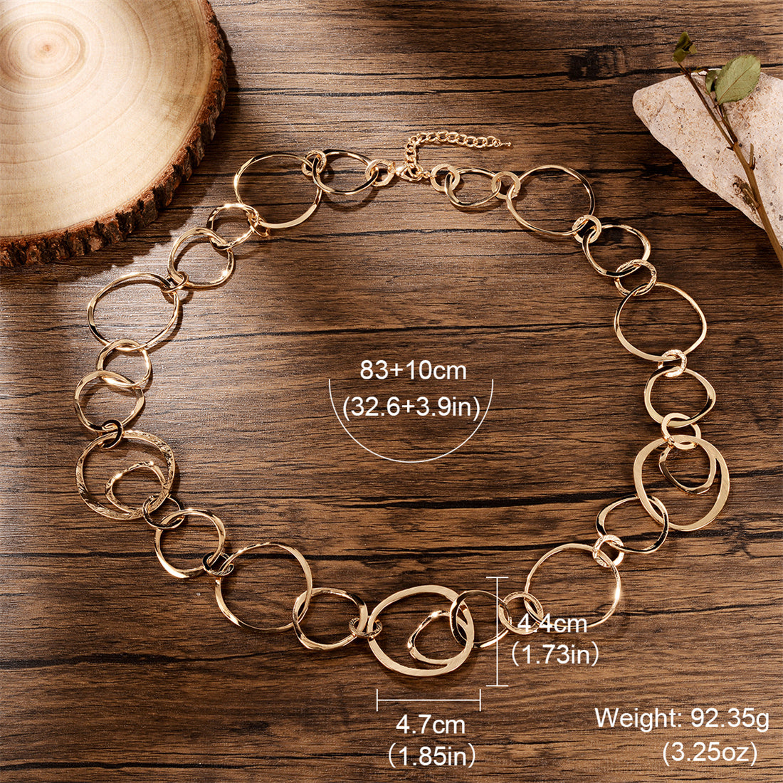 Exaggerated Sexy Streetwear Circle Gold Plated Silver Plated Alloy Wholesale Necklace