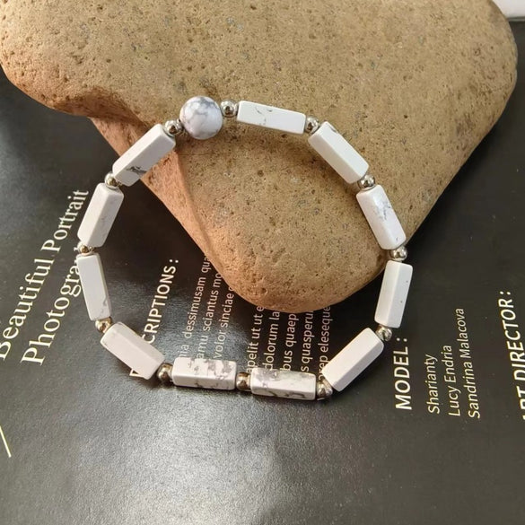Casual Geometric Natural Stone Bracelets