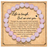 Simple Style Solid Color Artificial Gemstones Natural Stone Beaded Handmade Unisex Bracelets