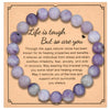 Simple Style Solid Color Artificial Gemstones Natural Stone Beaded Handmade Unisex Bracelets