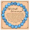 Simple Style Solid Color Artificial Gemstones Natural Stone Beaded Handmade Unisex Bracelets