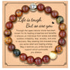 Simple Style Solid Color Artificial Gemstones Natural Stone Beaded Handmade Unisex Bracelets