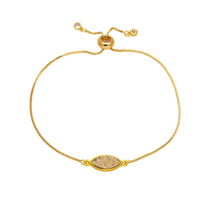 Simple Style Geometric Copper Plating 18k Gold Plated Bracelets