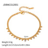 Ig Style Round Stainless Steel Plating 18k Gold Plated Bracelets Necklace