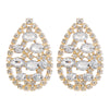 1 Pair Glam Exaggerated Shiny Water Droplets Plating Hollow Out Inlay Alloy Rhinestones Drop Earrings