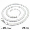 Fashion Solid Color Titanium Steel Chain Necklace