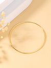 Basic Solid Color Stainless Steel 18k Gold Plated Bangle