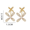 1 Pair Ig Style Simple Style Windmill Plating Inlay Copper Drop Earrings