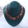 Elegant Luxurious Round Alloy Inlay Resin Women's Necklace