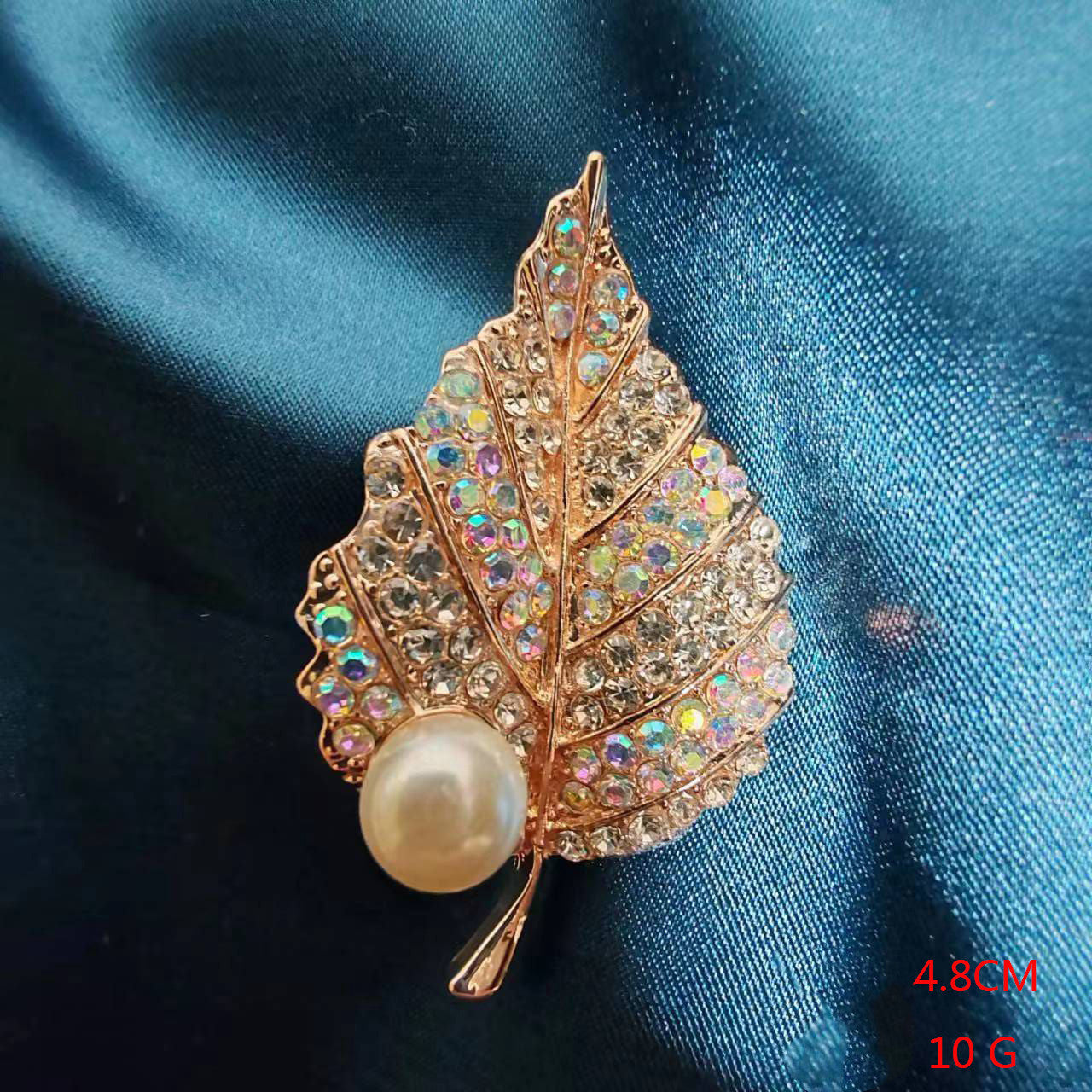 Elegant Leaf Flower Alloy Women'S Brooches