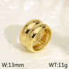 Titanium Steel Simple Style Solid Color Rings