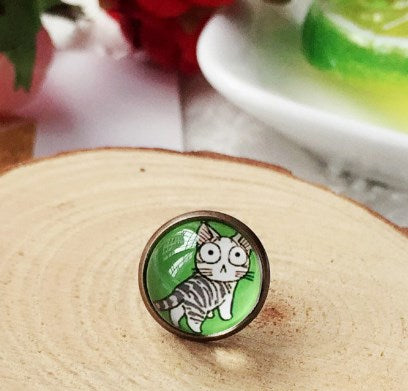 Cartoon Style Cat Alloy Plating Women's Ear Studs