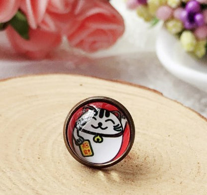 Cartoon Style Cat Alloy Plating Women's Ear Studs