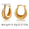 1 Pair Simple Style Heart Shape Copper Hoop Earrings