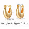 1 Pair Simple Style Heart Shape Copper Hoop Earrings