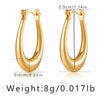 1 Pair Simple Style Heart Shape Copper Hoop Earrings