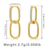 1 Pair Simple Style Geometric Plating Copper Drop Earrings