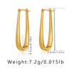 1 Pair Simple Style Geometric Plating Copper Drop Earrings