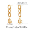 1 Pair Simple Style Geometric Plating Copper Drop Earrings