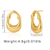 1 Pair Simple Style Geometric Plating Copper Drop Earrings